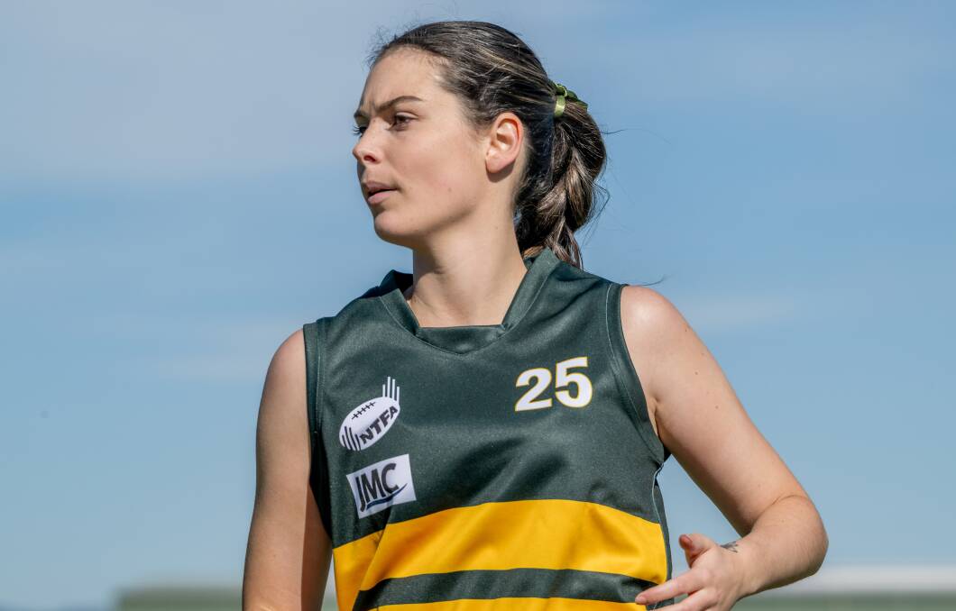 Hayley Kelly was a part of St Pats' inaugural women's team on Saturday. Pictures by Phillip Biggs