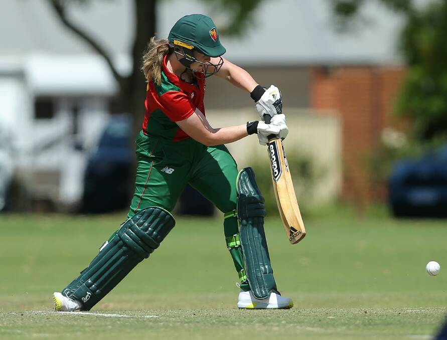 Julia Cavanough has been Tasmania's leading contributor with the bat. Picture by Cricket Tasmania