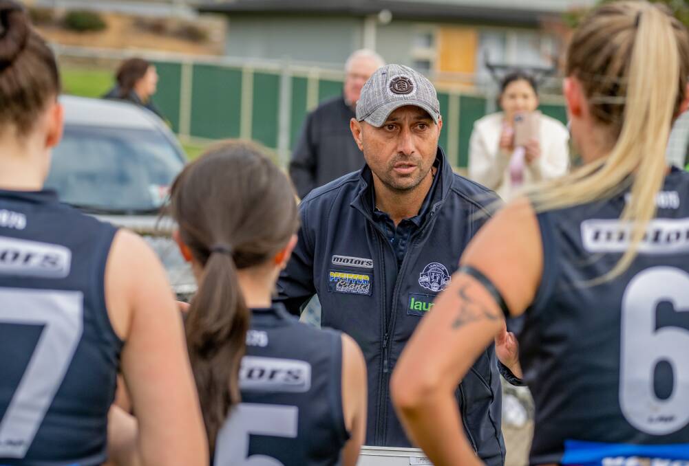 Launceston women's coach Ivo Agostini has enjoyed a stable period after a chaotic start to his time at the club. Picture by Paul Scambler