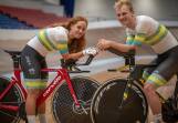 Tasmanian Olympic hopefuls Felicity Wilson-Haffenden and Josh Duffy have been selected for Australia at the upcoming UCI track nations cup. Picture by Paul Scambler