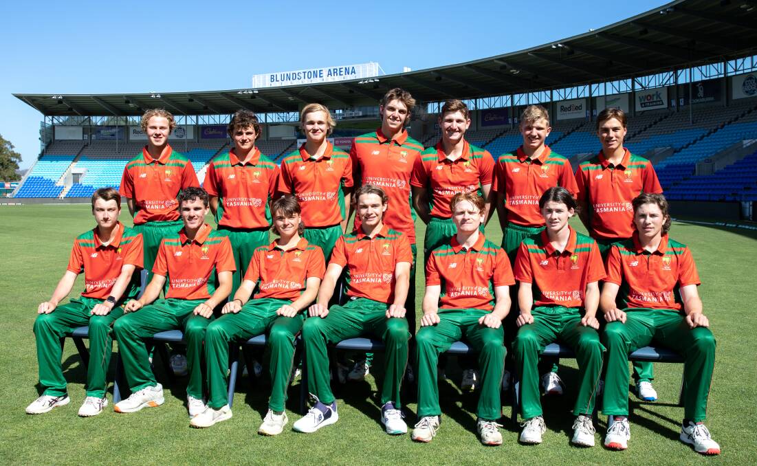 The Tasmanian under-17 squad. Picture supplied