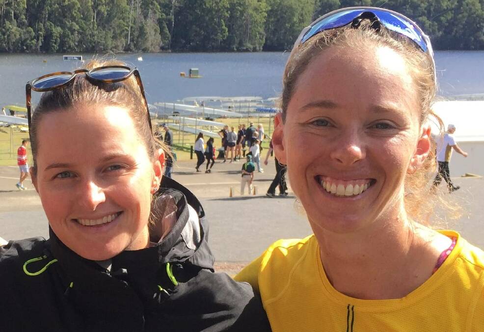 Tasmanian rowers Ciona Wilson and Sarah Hawe