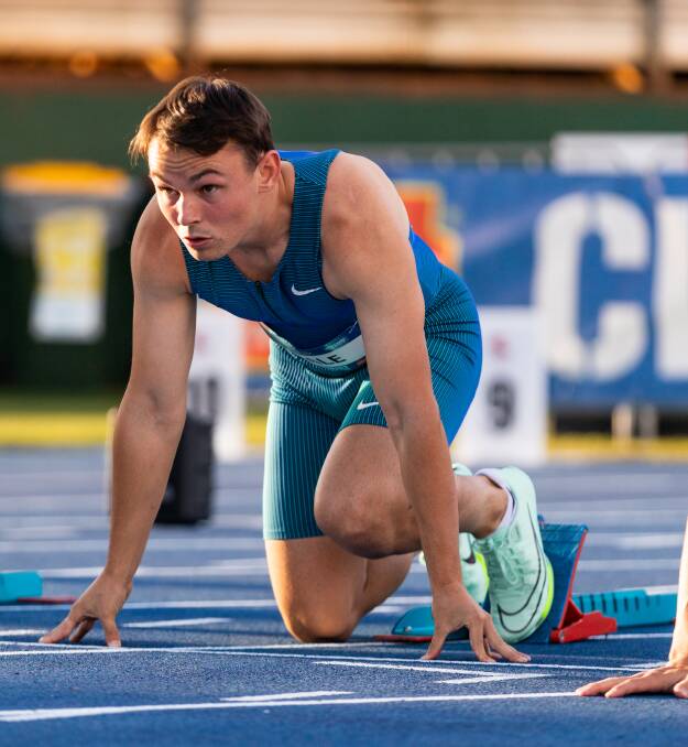Jack Hale ready for action. Picture by Athletics Australia/Casey Sims