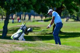 Simon Hawkes in action at Mowbray Golf Club. Picture file