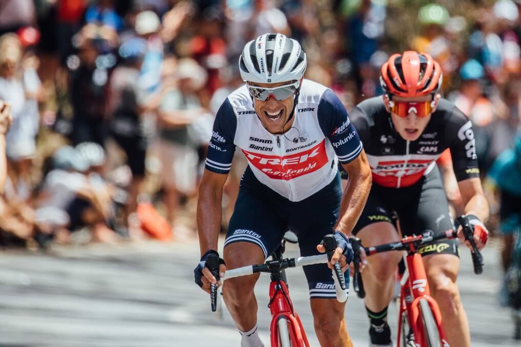 Richie Porte on his way to victory in the 2020 Tour Down Under. Picture file