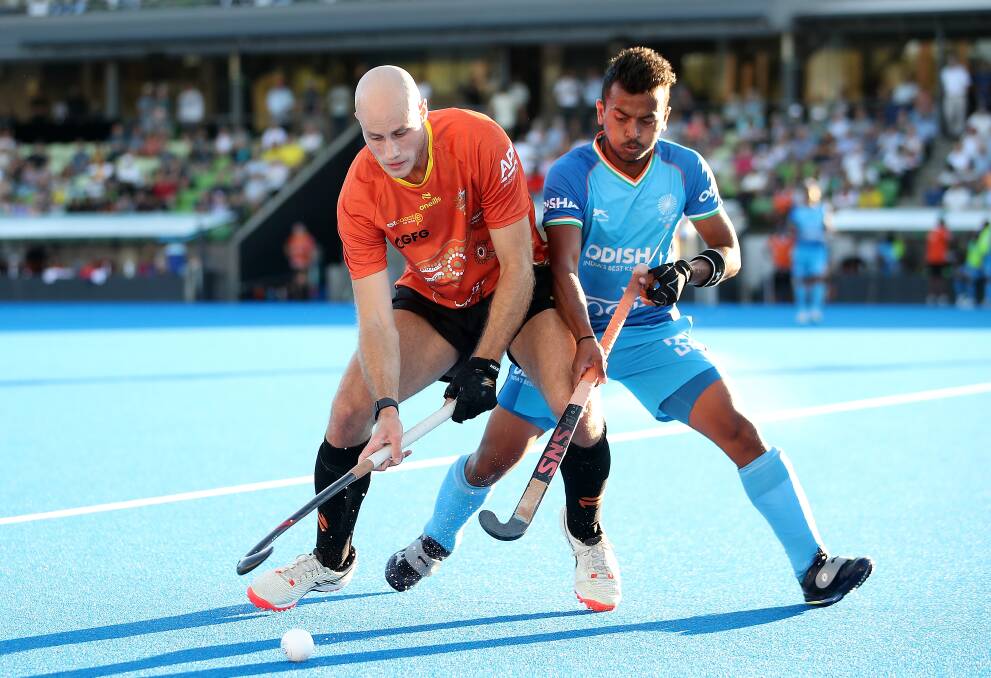 Jack Welch in action against India earlier this month. Picture by Hockey Australia