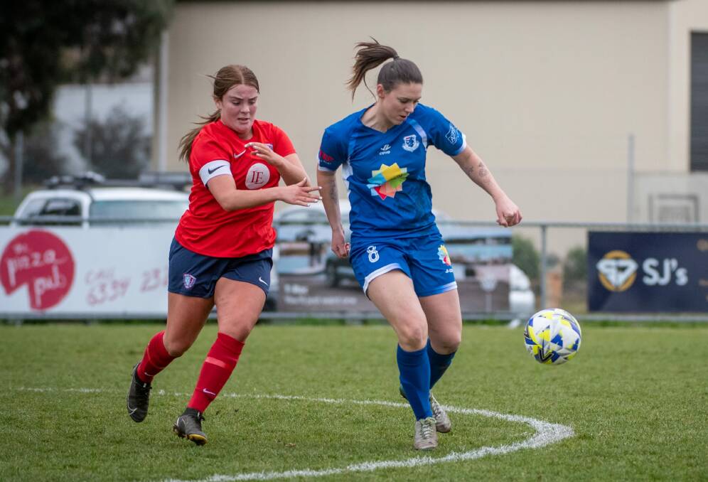 Dani Gunton in action for Launceston United against South Hobart. Picture by Paul Scambler