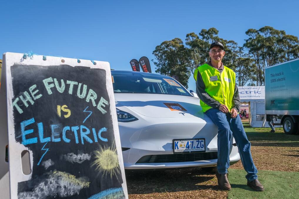 AGFEST 2023. Christopher Walkden, Secretary of Australian Electric Vehicle Association. Picture by Craig George. 