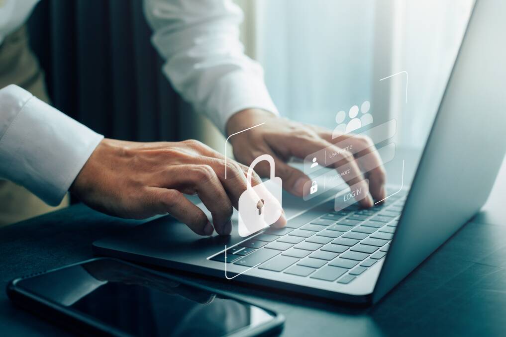 Secure passwords on a laptop. Picture from Shutterstock. 