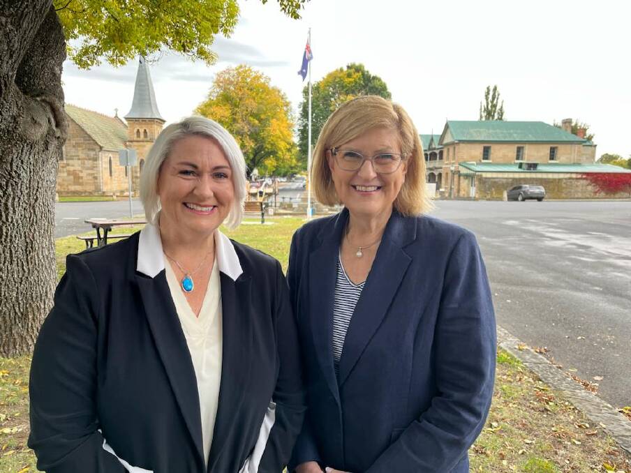 Susie Bower (left) has been named as the next federal Liberal candidate for Lyons. Picture supplied. 