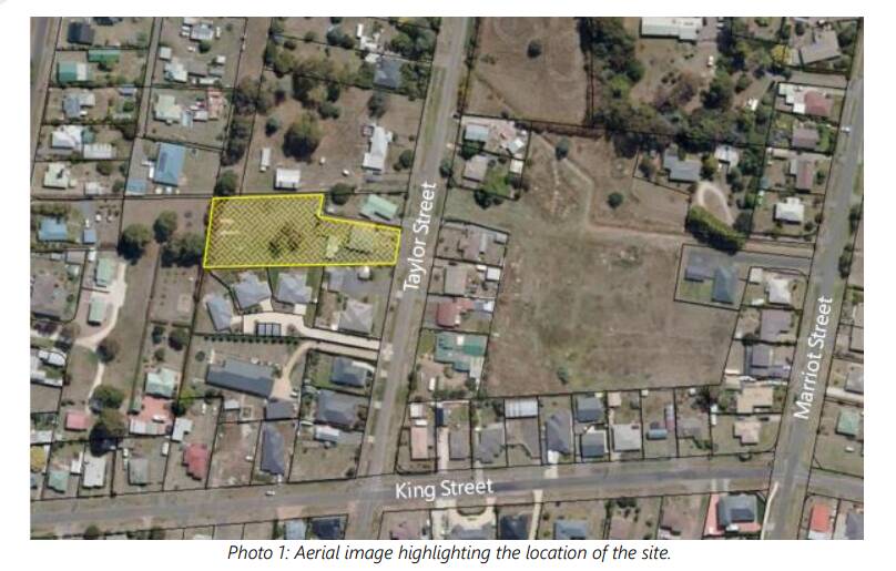 The property which is due to have six units built on it. Picture from Meander Valley Council agenda report. 