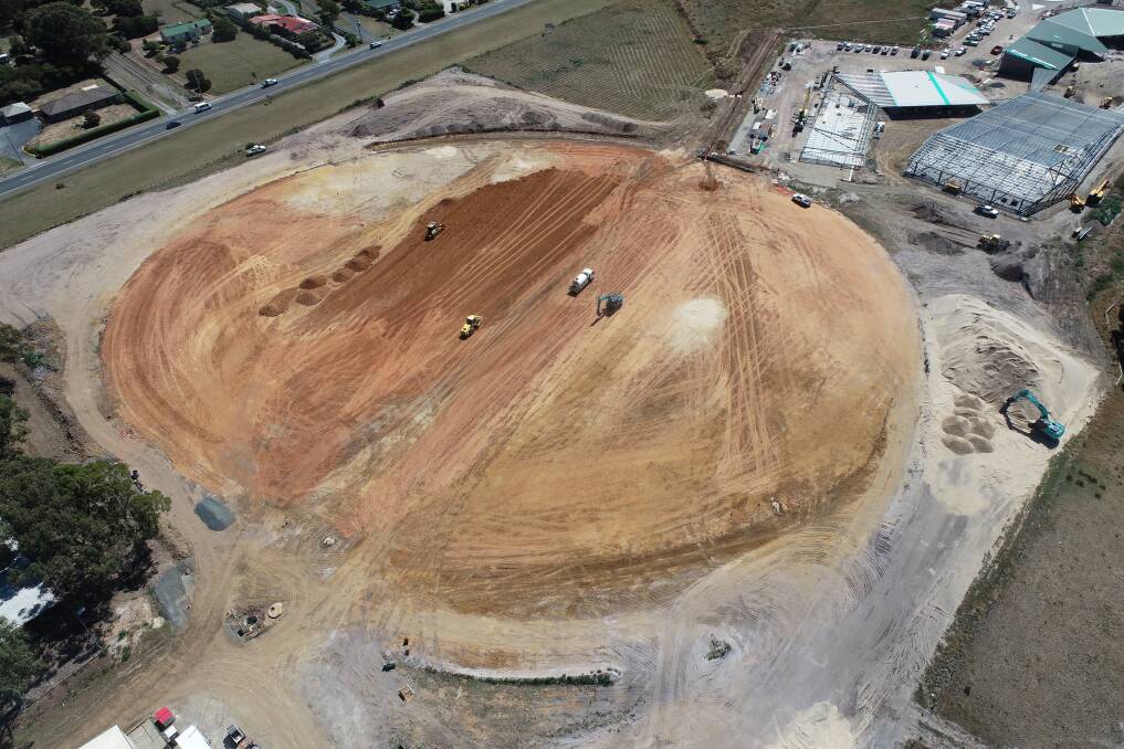 A new oval in Legana is on schedule for a May 2024 completion date. Picture by West Tamar Council