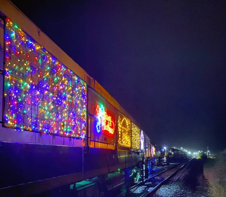 TasRail's Christmas Train covers the South and Western lines of the
Tasmanian Rail Network. Members of the public are encouraged to view the
locomotives well away from the rail corridor. Picture supplied. 