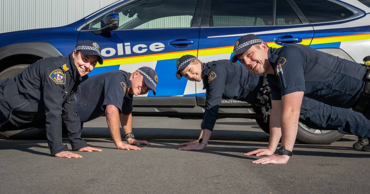 The push-up police: Longford officers take on the challenge for mental health