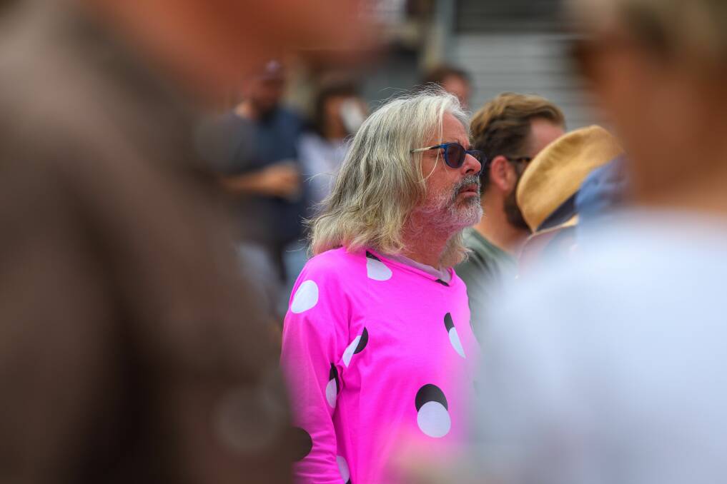 Mona founder and art collecter David Walsh at a Mona Foma event in Launceston. Picture by Scott Gelston