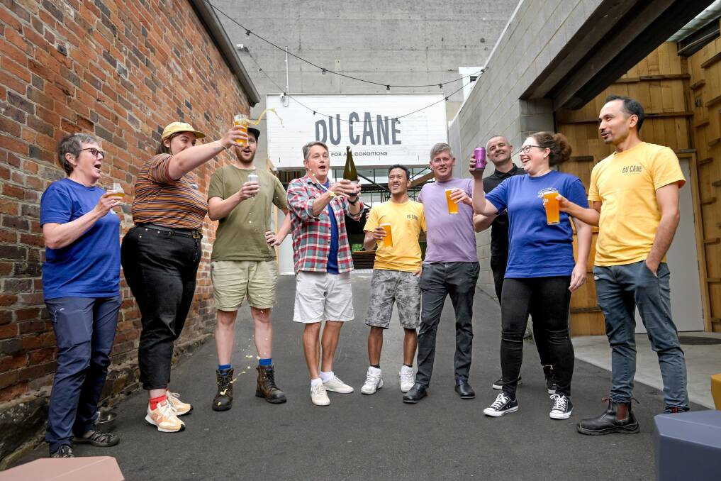 The team at Du Cane has celebrated this week being crowned Australia's New Brewery of the Year. Picture by Phillip Biggs