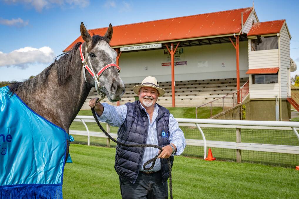 Neuroendorcrine cancer advocate Rob Hammond and his horse, Island Warrior, are racing to find a cure. Picture by Paul Scambler