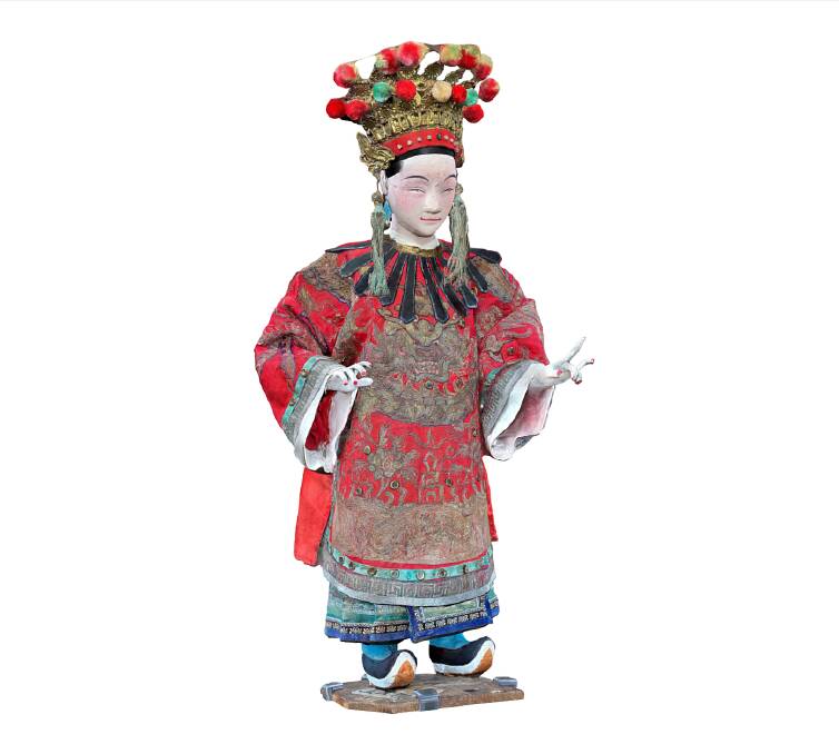 3D model of Chinese male papier mache figurine. Picture supplied by QVMAG