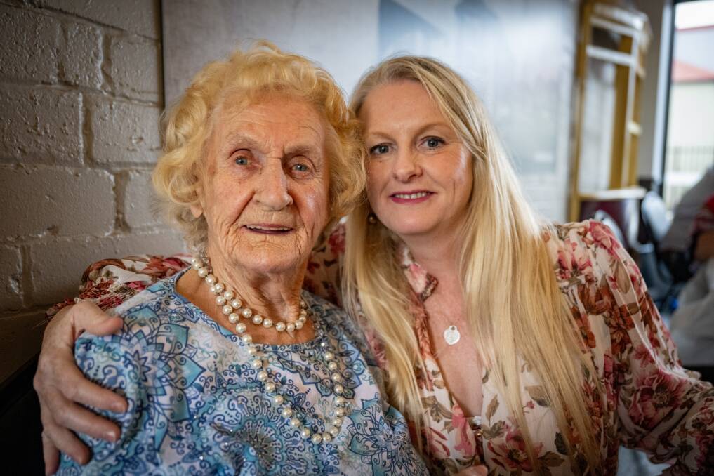 Dorothy pearce of Norwood celebrates her 99th birthday with grand-daughter Tasha Banks of Brisbane at The Park Hotel, Tramms Bistro in Invermay.
Picture by Paul Scambler