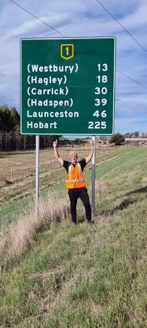 Jakeb Morris walked from Deloraine to Launceston on ANZAC Day to raise money for the Cancer Council and advocate for mental health awareness. Picture supplied