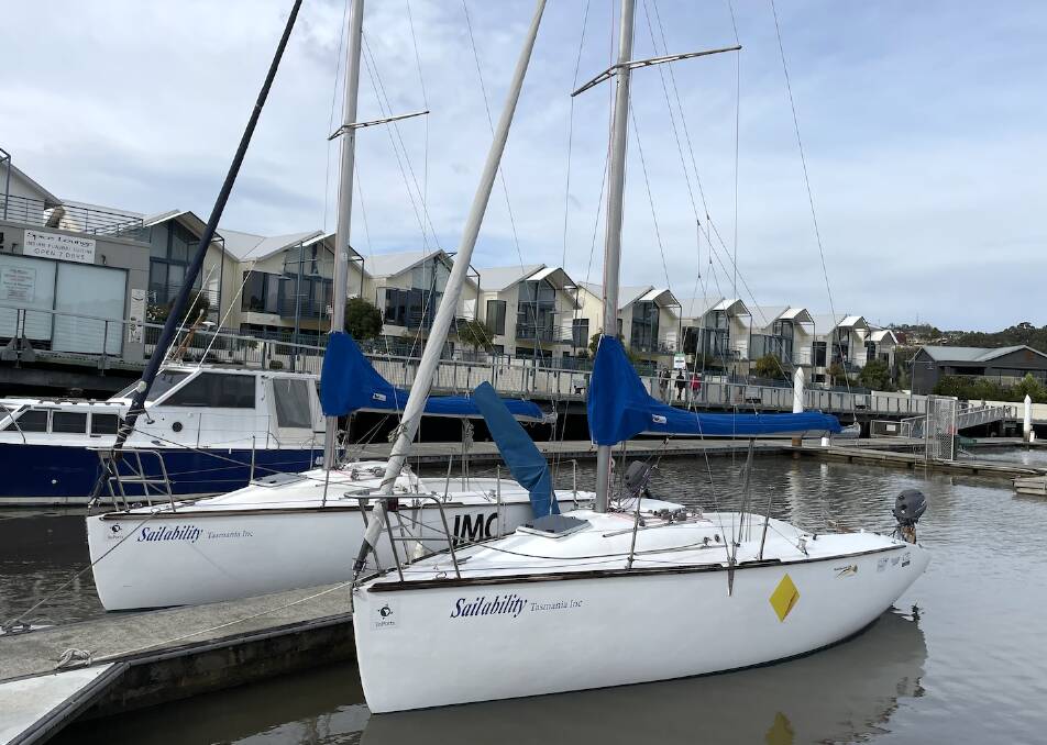 The two Sailabilty Launceston yachts that have been recently refitted. Picture supplied.