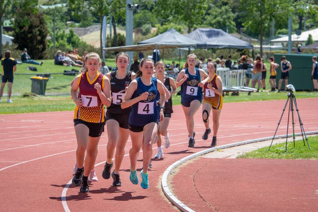 NOVEL: The new generation of Tasmania's high school athletes had the chance to compete in regional teams at the revived carnival on Friday. Picture: Paul Scambler