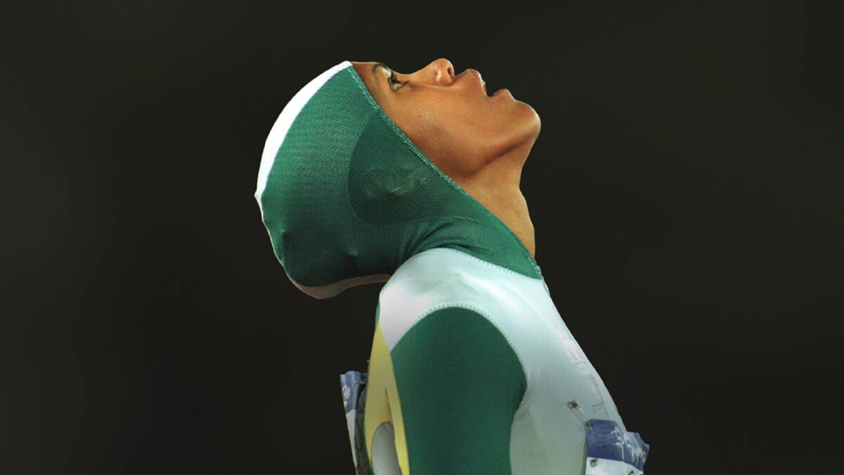 HISTORIC: Cathy Freeman's win in the 400 metres final at the Sydney Olympic Games should be remembered as one of Australia's greatest sporting moments. Freeman screens on the ABC, Sunday night. Picture: Courtesy of the ABC