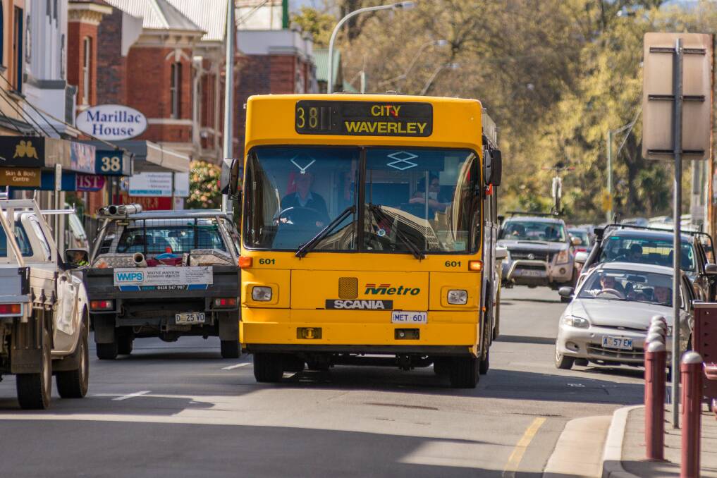 ON THE BUSES: Making Metro a free service is a win-win for Tasmania providing affordable transport for those who need it while reducing the impacts of traffic congestion and the cost of infrastructure expenditure. Picture: Philip Biggs