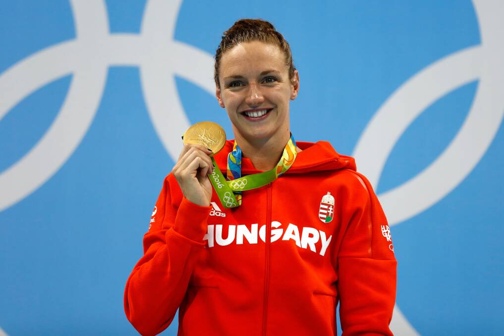 GOLDEN GIRL: Katinka Hosszu, triple-gold medal winner in the 2016 Rio Olympics, has accused FINA of treating its athletes like amateurs rather than affording them the professional status they deserve. Pictures: Getty Images