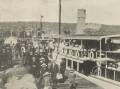 ANTICIPATION: Passengers boarding SS Togo in Launceston in February 1907 look forward to a day on the river. Picture: Weekly Courier, February 2, 1907