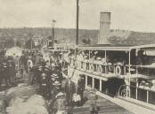 ANTICIPATION: Passengers boarding SS Togo in Launceston in February 1907 look forward to a day on the river. Picture: Weekly Courier, February 2, 1907