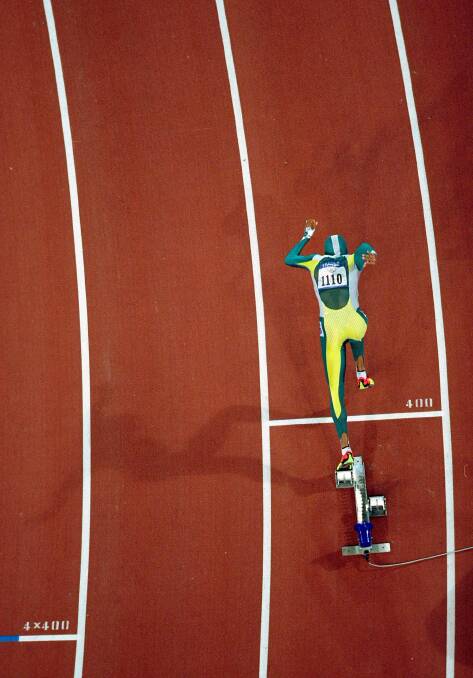 PRESSURE: Cathy Freeman had the hopes of a country riding on her shoulders. Picture: Courtesy of the ABC