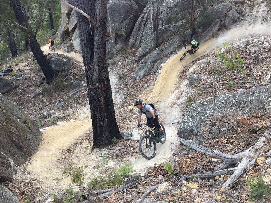 ADVENTURE APLENTY: The St Helens community has embraced the mountain bike experience, recently adding a new trail, Dreaming Pools, to the line-up. Picture: Rob Shaw 
