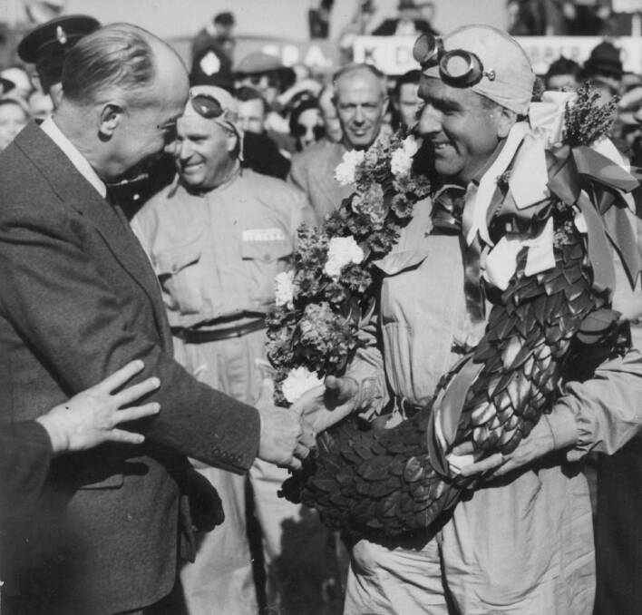 Giuseppe Farina, Italian driver for Alfa Romeo was the winner of the first Formula One Grand Prix held at Silverstone in 1950.