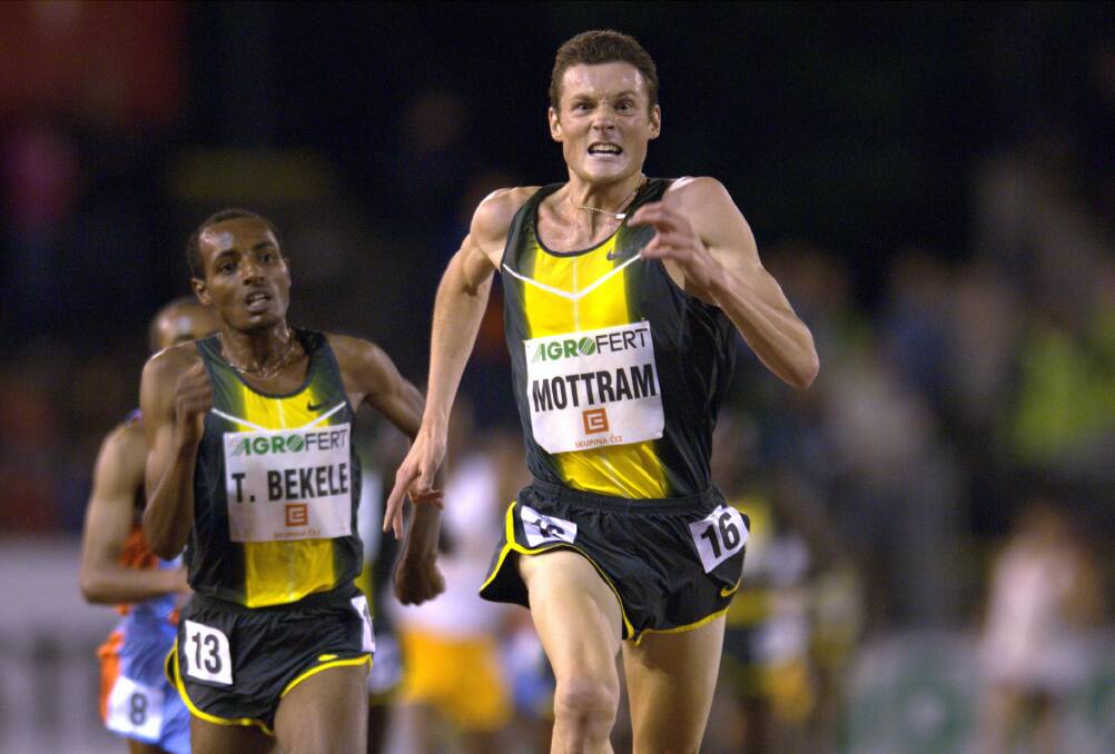 HISTORY: Australian Craig Mottram (r) on his way to win the 5000m men's run during the Golden Spike athletic event in Ostrava in 2007. Picture: AP 