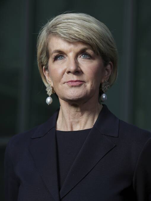 A CURLY QUESTION: Despite her sleek style, intelligence and experience, Julie Bishop lacked the one element guaranteeing success - curly hair. Photo: Alex Ellinghausen