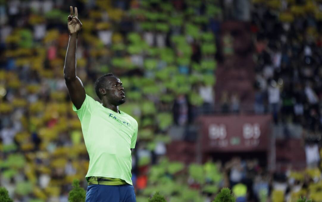 GOLD STANDARD: Usain Bolt after the 100-metre men's event at the 2017 Golden Spike athletic meeting in Ostrava, Czech Republic. The sports-mad city is hosting the Continental Cup. Picture: AP 