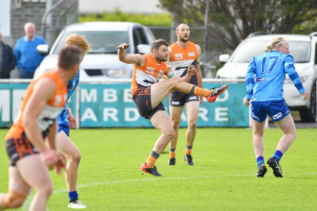 BETTER DAYS: The Circular Head Giants have bowed out of the NWFL this year due to a lack of numbers. The team is the latest casualty for regional sporting clubs. Picture: Brodie Weeding