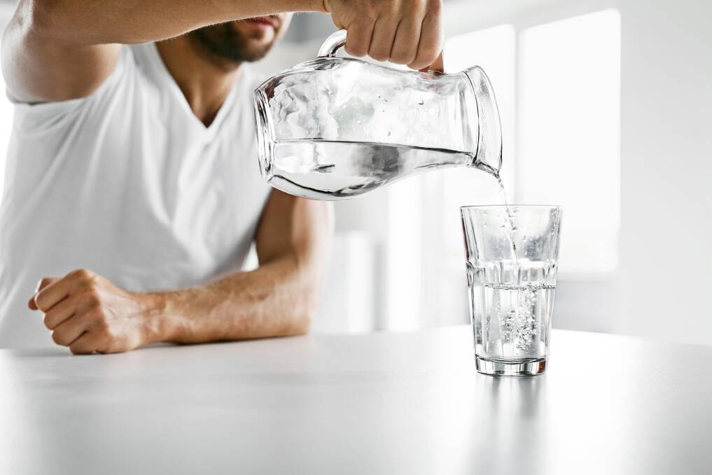 SOAKING IT UP: Your fascia function best when they are hydrated, so keeping the water intake up should always be front and centre in your health routine.