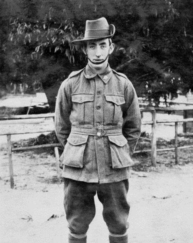 Private Hugh William Michael was excited by the adventure but missed his family. Picture: AWM