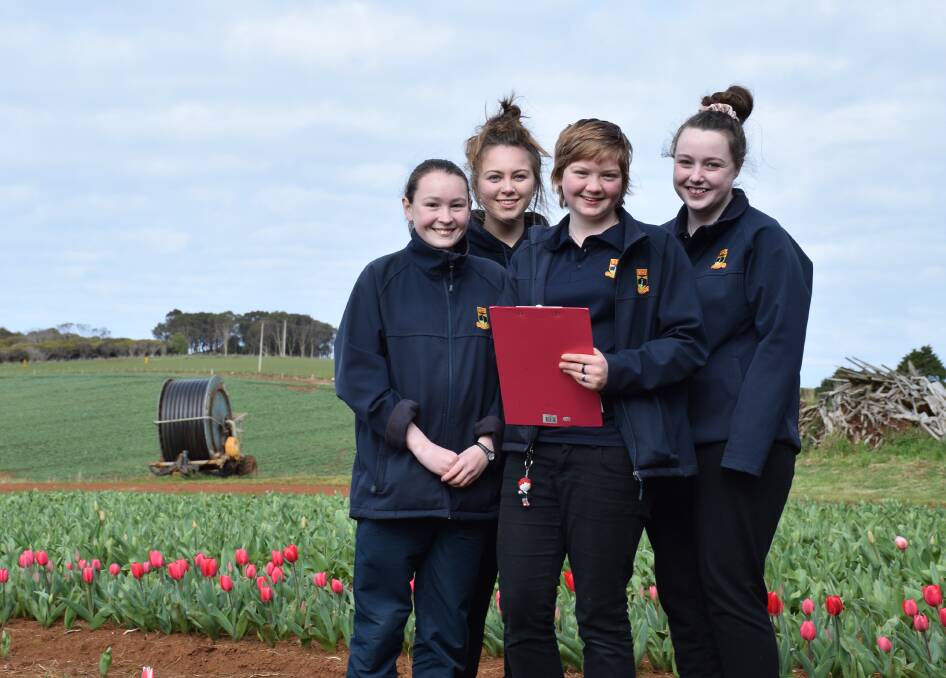 SHOW MANAGERS: Project O's Claire Harman, Ella Webb, Trinity Cooney and Holly Hodgetts, from Wynyard, have put six months into the event. Picture: Lachlan Bennett.