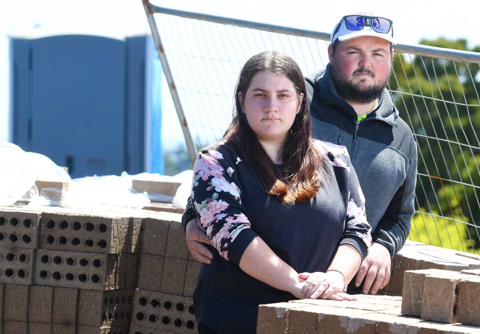 BE WARNED: lee Barry and Jaymee Goss want their story to be a warning to others, and it has prompted the national watchdog to urge people to lay complaints if they're suspicious. Picture: Brodie Weeding