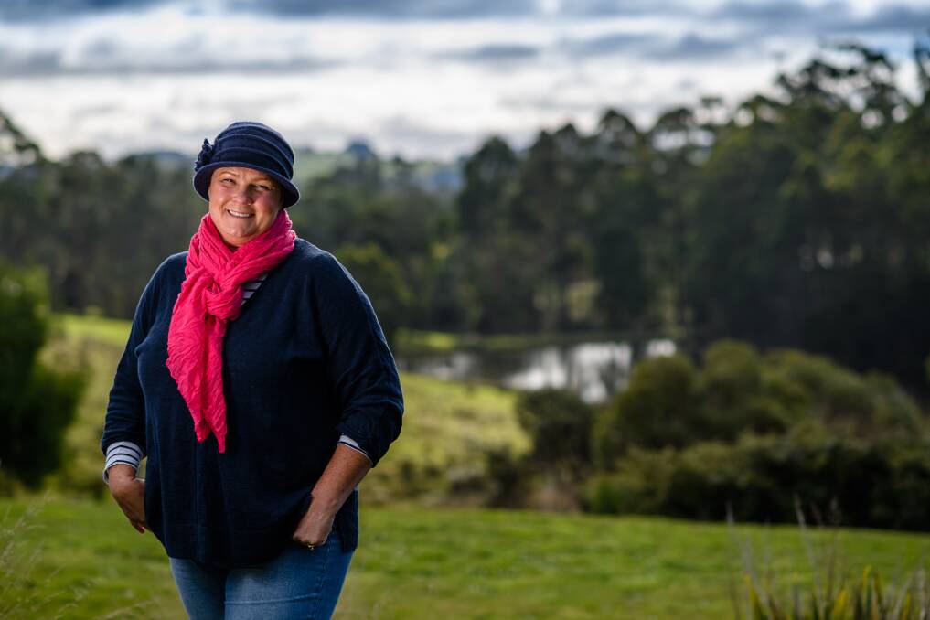 A challenging year: Stephanie Jaensch said her cancer diagnosis was 'bloody inconvenient' but is optimistic about her recovery. Pictures: Scott Gelston