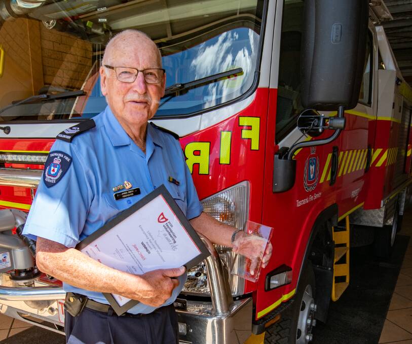 COMMITMENT: Volunteer firefighter James Smith has dedicated his personal time to serving local communities since he was 15. Picture: Paul Scambler