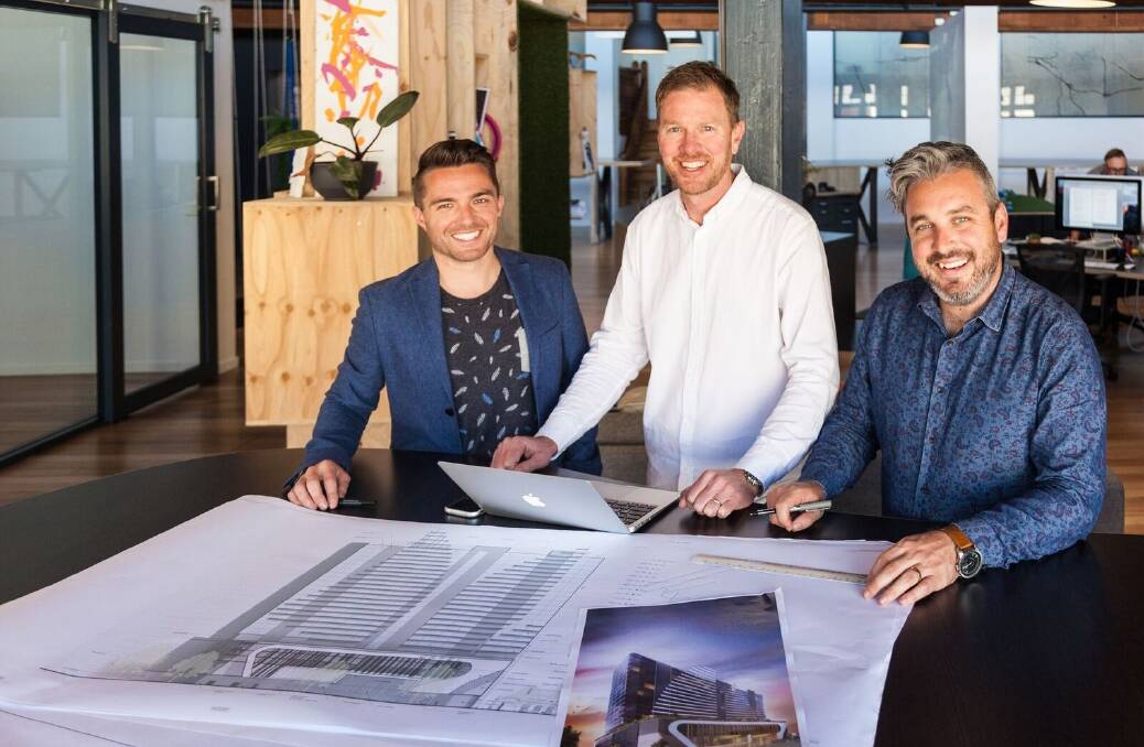 S. Group operations manager Phil Beeston, senior architect Jono Buist and director and principal architect Samuel Haberle.
