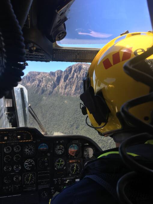 A woman was rescued after falling on the South Coast Track. Pictures: Tasmania Police