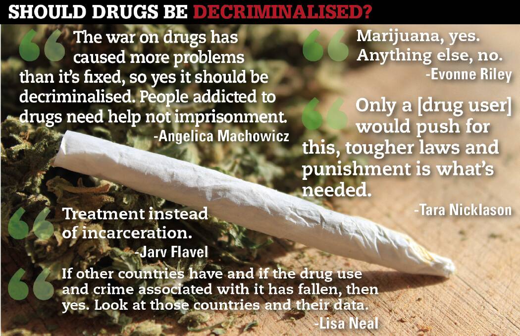 YOUR SAY: Tasmanians react to a new report pushing for drug decriminalisation. 