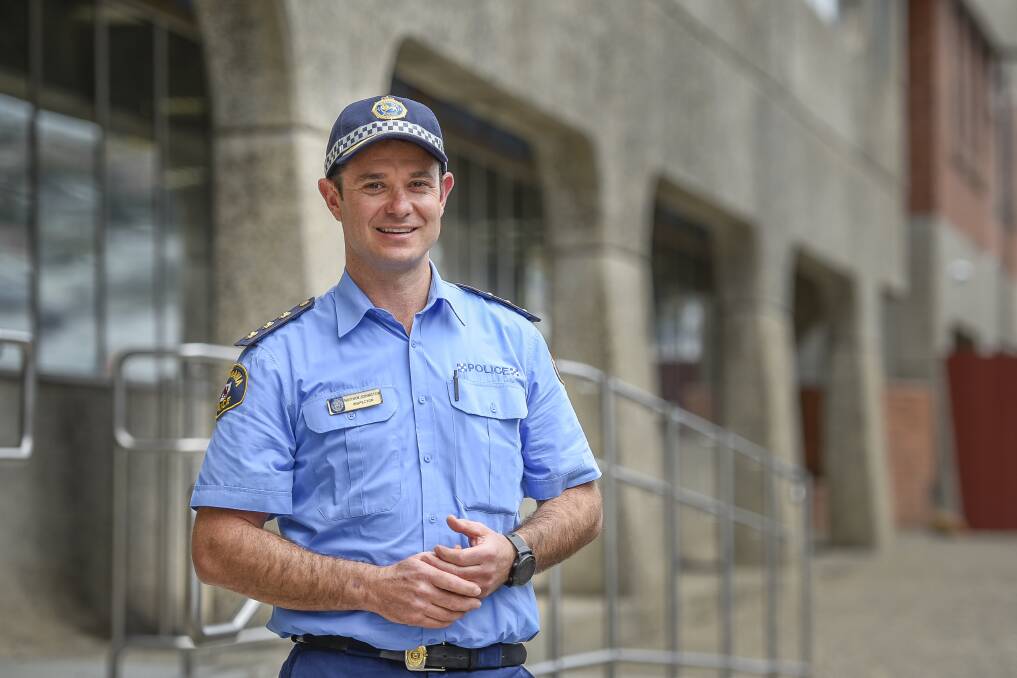 NEW CHALLENGE: Launceston's new inspector Nathan Johnston wants the community to know who he is. Picture: Craig George