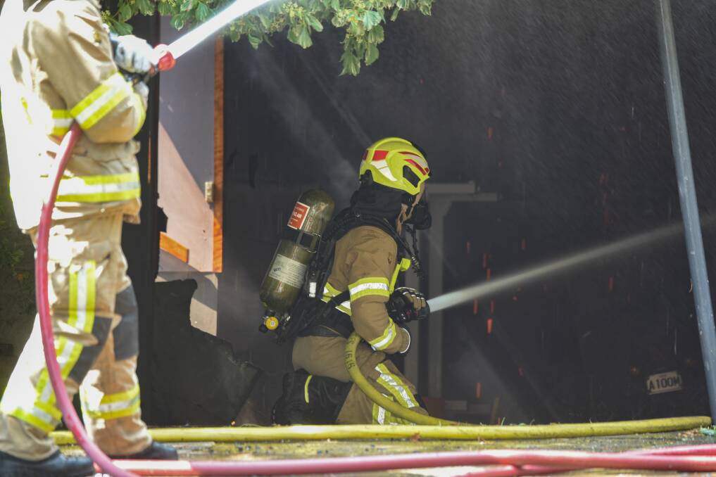 Seven fire crews worked for hours to contain the blaze.