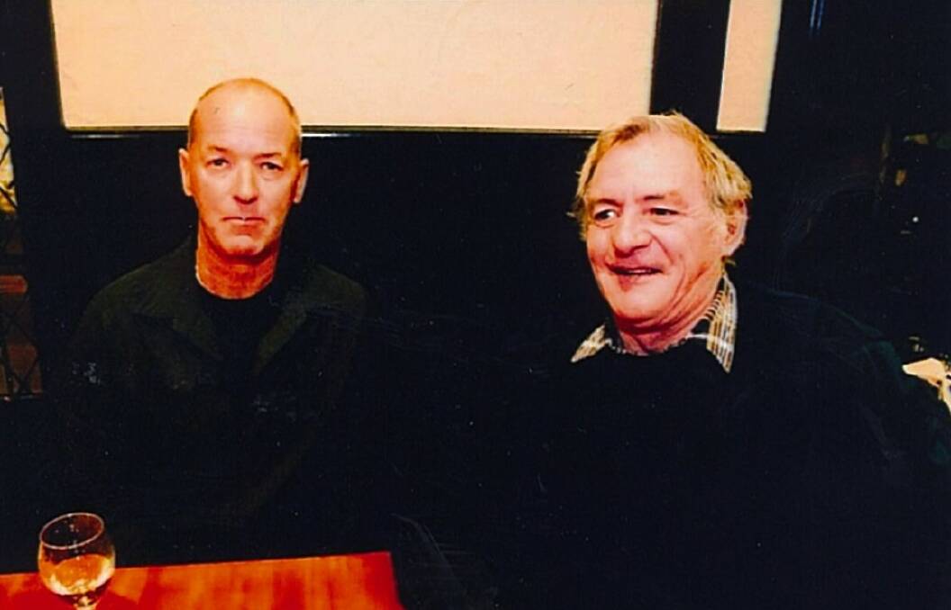 Peter Rowe with his brother Rodney (right) who was killed in a head-on crash at Carrick last week. Picture: Supplied